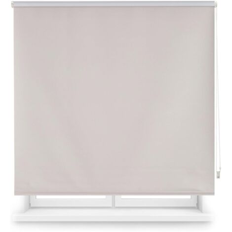 WellHome Estor enrollable opaco con cadena PVC, 160x250cm Gris (1/5)