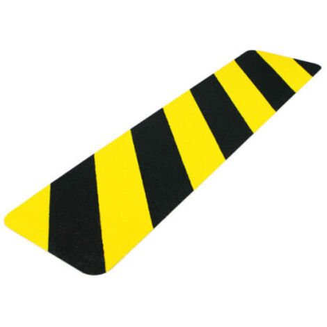 Tarifold Es 197614- Tira de Señalización Seguridad Adhesiva Suelo, Uso Interior/Exterior en Suelos Rugosos y Escaleras, Antideslizante 610 x 150mm- Amarillo/Negro, 1 u. (1/5)