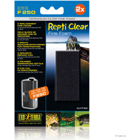 Recarga foamex fino para filtro interno para terrarios acuáticas Exo Terra Repti Clear F250 (1/2)