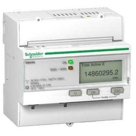 Contador eléctrico Schneider iem3200 precisión 0.5S LCD