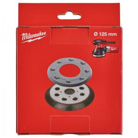 Plato de lija 125 mm MILWAUKEE - 8 agujeros - 4932430091 (1/2)