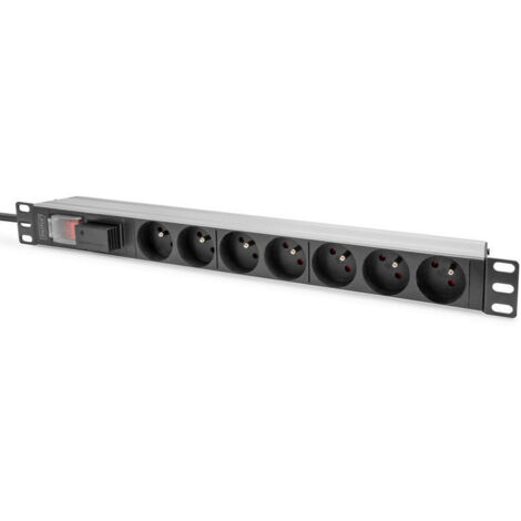 Regleta digitus 7 enchufes 16 A 230 V aluminio (1/4)
