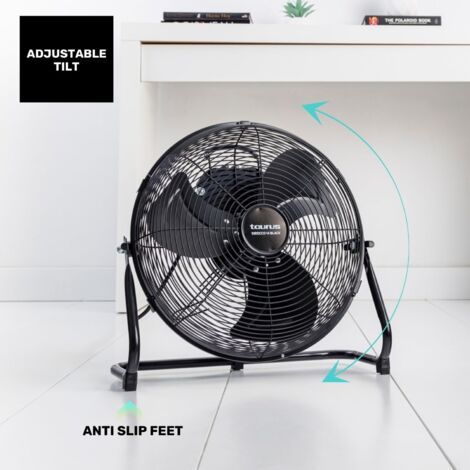 Ventilador de Suelo Taurus Sirocco 14 Negro 70W 35cm 3 Velocidades