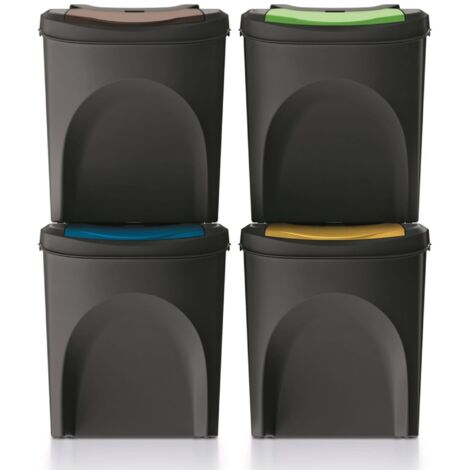 Papelera Eden-park sortibox con tapa apilable 25L (1/5)