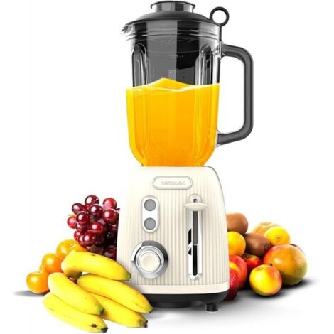 Robot de cocina Cecotec power black titanium retro 1200W 1.5L
