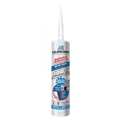 Adhesivo Sellador Polimero 290 Ml Transparente Brik-Cen Ms-Transparentens Cartucho Qu (1/2)