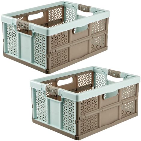 Caja de almacenamiento keeeper lea plegable 32L apilable (1/5)