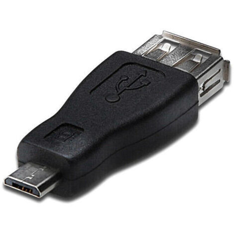 Akyga AK-AD-08 cambiador de género para cable USB USB type micro-B Negro (1/2)