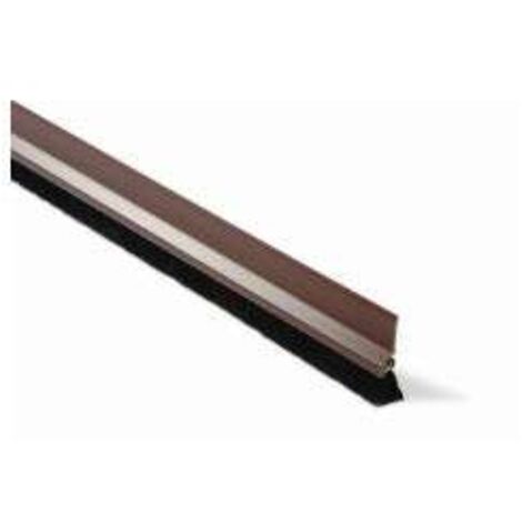 BRINOX BURLETE PUERTA 100 PELOS 18 MM.ADHESIVO MARRON B82210M (1/2)