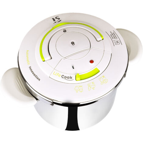 Olla a presión san-ignacio lifecook 6 litros acero inoxidable (1/4)