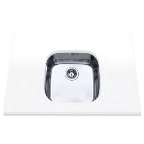 Fregadero edesa fuji be 40x40 1c plus acero inoxidable bajo encimera 44x44 cm (1/2)