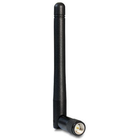 Antenne wlan sma 802.11 ac/a/h/b/g/n 2 dbi omni gelenk schwarz delock (1/4)