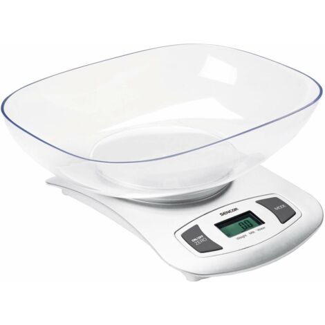 SENCOR SKS 4001WH BÁSCULA ELECTRÓNICA DE COCINA COLOR BLANCO - BÁSCULA DE COCINA (LCD, 40 X 19 MM, COLOR BLANCO, CR2032, 3 V, 26 (1/3)