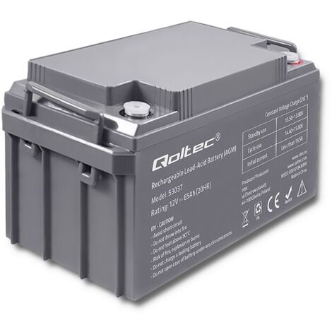 Batería AGM Qoltec  12 V  65 Ah  máx. 780 A (1/5)