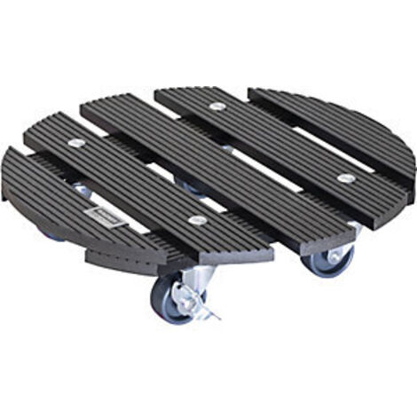 Scooter de planta WPC Ø 29 x 7.5 cm I exterior + Interior I Capacidad de carga 100 kg (1/5)