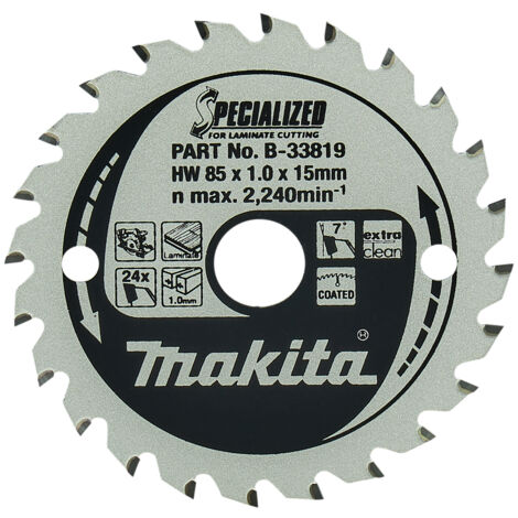 Makita B-33819 Disco de sierra circular 85 mm 24 dientes metal (1/2)