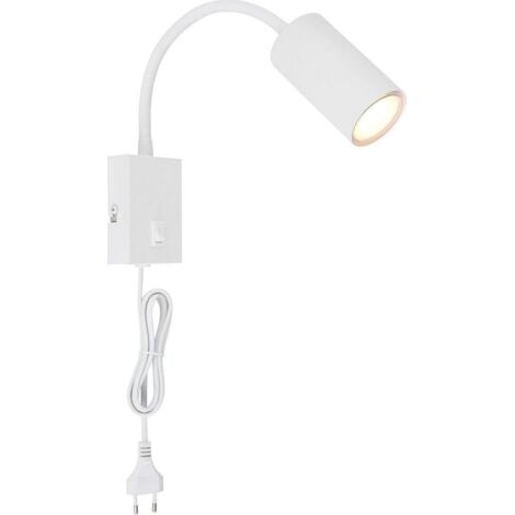 Globo Robby lámpara de pared blanca brazo articulado diseño (1/2)