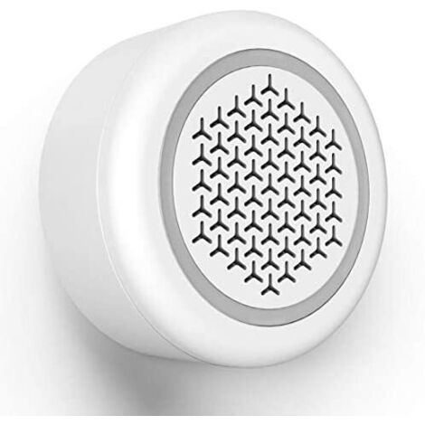 Hama  Alarma con sirena inteligente con conexión WiFi (Con sonido y luz intermitente, 97,4dB, Con control por voz y con app), Color Blanco (1/5)
