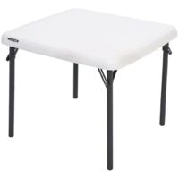 Mesa Infantil Lifetime Blanco Plegable 61 x 53,5 x 61 cm Acero Plástico
