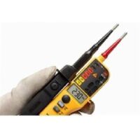 Fluke T150 Medidor de voltaje y continuidad bipolar con pantalla LCD - Medición de ohmios - carga conmutable - CA / CC 690V