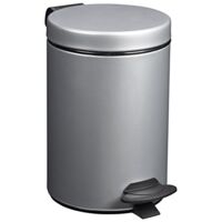 Cubo de baño de 3 L - Cyjeu gris metálico - Ruiseñor