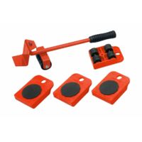 Meister Werkzeuge Carro de transporte rojo y negro 150 kg