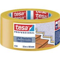 PVC Strip de yeso 67001 Ranjas transversales amarillas Longitud 33 m de ancho 5 (por 6)
