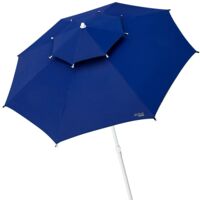 Parasol Aktive Octogonal azul marino 280 cm de diámetro