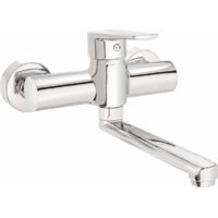 Grifo para lavabo de pared Tubo, cromado