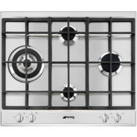 ENCIMERA SMEG P261XGH 4F NAT. INOX