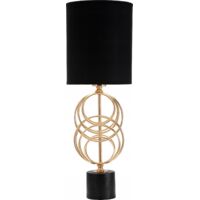 Ferretti CIRCLY lámpara dorada y negra 58,5 cm
