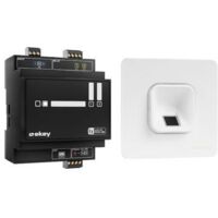 ekey 203701 sistema de acceso biométrico blanco empotrable