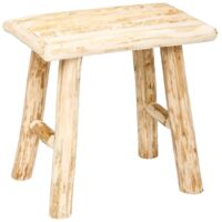 Atmosphera Taburete Woody de madera Álamo, 4,5x23x31 cm