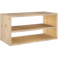 Estantería rectangular ASTIGARRAGA con balda Dinamic de madera maciza de pino 36,2x70,8x33cm