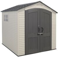 Caseta jardín ultrarresistente con ventana lifetime 214x213x227 cm uv100