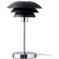 Lámpara de mesa dyberg larsen DL16 negro metal 25 cm