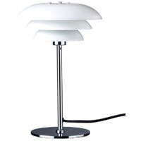 Dyberg Larsen DL20 opaal tafel Lamp w/chrome finish lamp stand