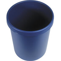 Papelera de plástico azul 30l