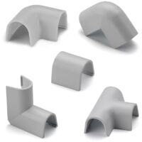 Enlaces Variados Aislante Autoextinguible 8x7mm Gris Metalizado Inofix