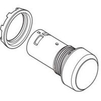 Pulsador monoestable CP1-10R-01 cóncavo 1NC, rojo