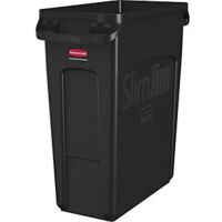 Cubo de basura SLIM JIM® capacidad 87 l con conductos de