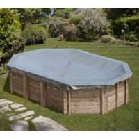 Cubiertas de Invierno para Piscinas de Madera Sunbay Ovalada Avocado 696x497 cm CI790203
