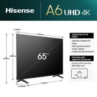 TV LED 4K UHD HISENSE 65A6N 65" VIDAA, HDR