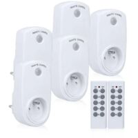 5 prises de connexion, 2 télécommande