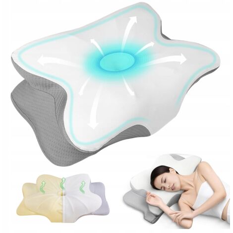 OREILLER ORTHOPÉDIQUE GRAND FORMAT POUR DORMIR SUR LE CÔTÉ, LE DOS ET LE VENTRE (1/5)