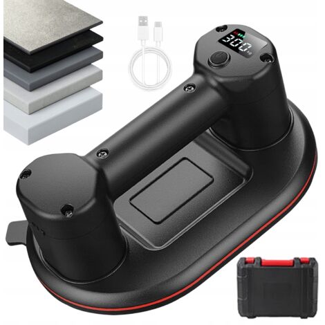 Ventouse électrique 300 kg pour carrelage, verre, métal et bois, 4000 mAh