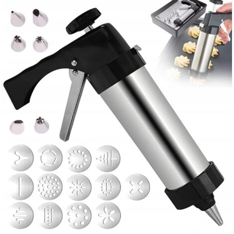 Pistolet à confiserie en acier inoxydable pour la décoration de gâteaux et pâtisseries (1/5)