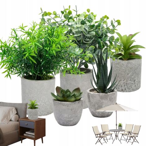 ENSEMBLE DE 5 PLANTES ARTIFICIELLES DÉCORATIVES POUR CHAMBRES ET STUDIO (1/5)