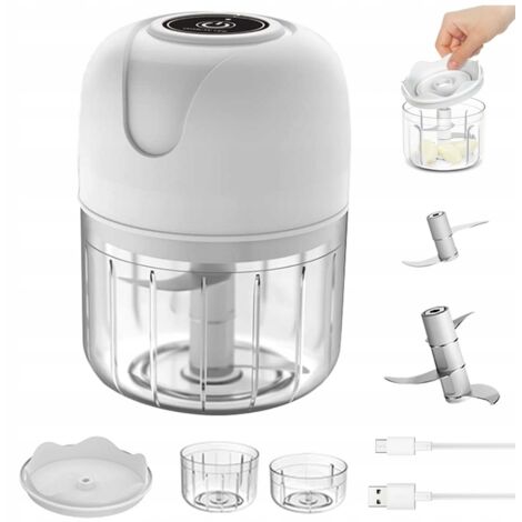 Hachoir électrique portable à batterie rechargeable pour ail et autres aliments (1/5)