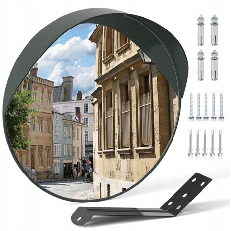 RÉTROVISEUR DE ROUTE, GARANTI, DÉPART, SPHÉRIQUE, 30 CM, 130° + SUPPORT